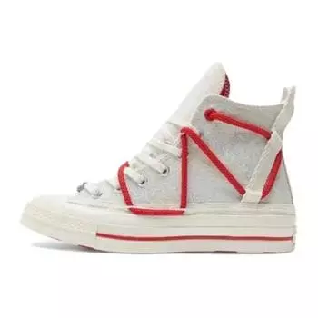 Кроссовки унисекс Converse Chuck 70 с двойным кружевом High Year of the Dragon Cream Egret Red A08701C 35