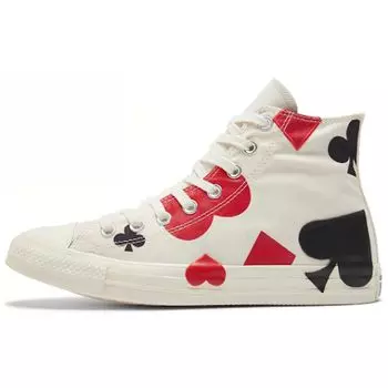Кроссовки унисекс Converse Chuck Taylor All Star High Deck of Card White Egret Black 165669C 40