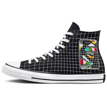 Кроссовки унисекс Converse Chuck Taylor All Star High Color Grid Black Vintage-White Multi A03782C 36