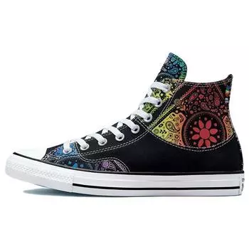 Кроссовки унисекс Converse Chuck Taylor All Star High Pride черные, университетский красный A02268C 35