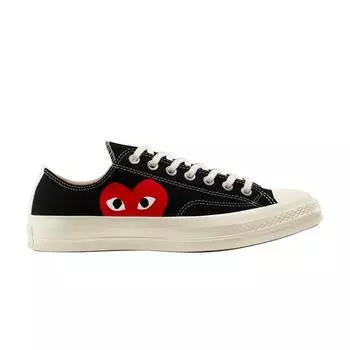 Кроссовки унисекс Converse Comme des Garons PLAY x Chuck 70 Low Black 2023 Red Egret A08796C 42