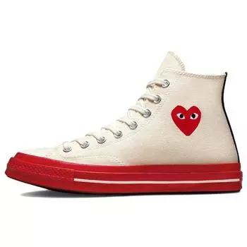 Кроссовки унисекс Converse Comme des Garons Play x Chuck 70 High Pristine Red Cream Egret A01794C 35