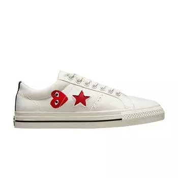 Кроссовки унисекс Converse Comme des Garons Play x One Star Cloud Dancer Кремовый Красный Белый A01792C 35