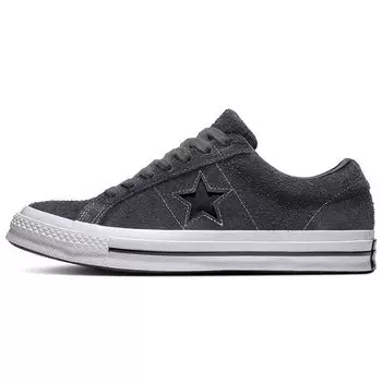Кроссовки унисекс Converse One Star Low Почти черные белые 163247C 35