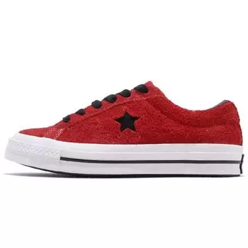 Кроссовки унисекс Converse One Star Red черные 163246C 35