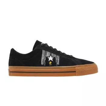 Кроссовки унисекс Converse Peanuts x One Star Low Snoopy and Woodstock Black Egret Gum-Honey A01873C 35.5