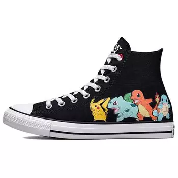 Кроссовки унисекс Converse Pokemon x Chuck Taylor All Star High First Partners Черный Многоцветный A01089C 35