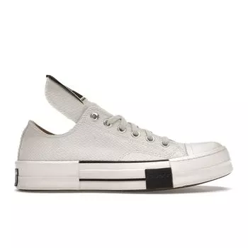 Кроссовки унисекс Converse Rick Owens x DRKSHDW DRKSTAR Chuck 70 Low Egret Белый Черный A00134C 37.5