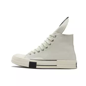Кроссовки унисекс Converse Rick Owens x DRKSHDW DRKSTAR Chuck 70 High Egret Белый Черный 172346C 37