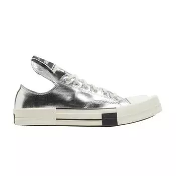 Кроссовки унисекс Converse Rick Owens x TURBODRK Chuck 70 Low Silver Lacquer Egret Black A01292C 35
