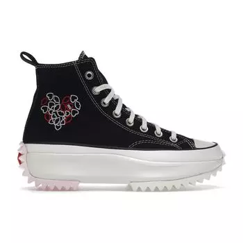 Кроссовки унисекс Converse Run Star Hike High Valentines With Love черный, розовый, красный A01598C 35.5