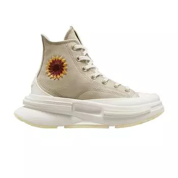 Кроссовки унисекс Converse Run Star Legacy CX на платформе с цветочным принтом серого цвета Beach-Stone Egret A05004C 35.5