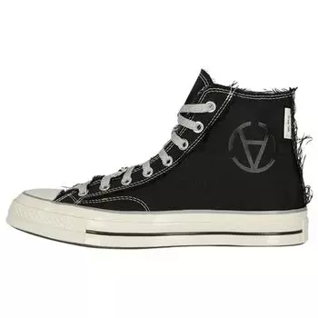 Кроссовки унисекс Converse Slam Jam x Chuck 70 High Punk Rock Black Silver Egret 172319C 37