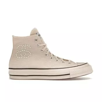 Кроссовки унисекс Converse Stussy x Chuck 70 High Fossil Tan Natural-Ivory Black A02051C 42.5