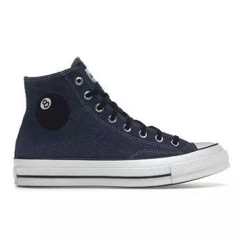 Кроссовки унисекс Converse Stussy x Chuck 70 High 8 Ball Blue Sargasso-Sea White A03711C 44