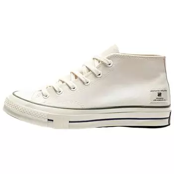 Кроссовки унисекс Converse Undefeated x Chuck 70 Mid Parchment Chive Cream Insignia-Blue A00670C 43