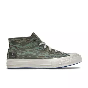 Кроссовки унисекс Converse Undefeated x Half Chuck 70 Mid Tiger Camo Print Green Sea-Spray Fossil 172397C 36.5