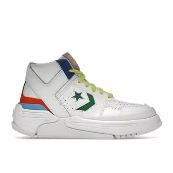 Кроссовки унисекс Converse Weapon CX Mid Vegas Lights белые Game-Royal Green A02523C 44.5