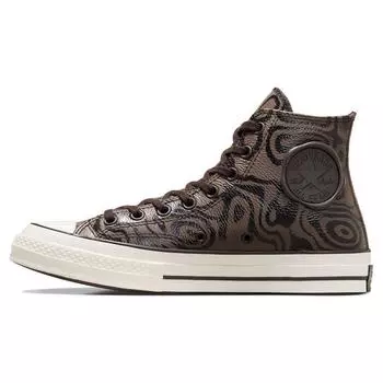 Кроссовки унисекс Converse Willy Wonka x Chuck 70 High Chocolate Swirl Brown Tan Egret A08151C 41
