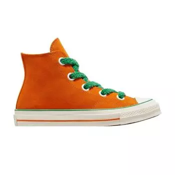 Кроссовки унисекс Converse Willy Wonka x Chuck 70 High Oompa Loompa Orange Green Egret A08152C 37.5