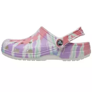 Кроссовки унисекс Crocs Classic Clog Tie Dye Fresco Pink White Aqua 205453-6SN 39-40