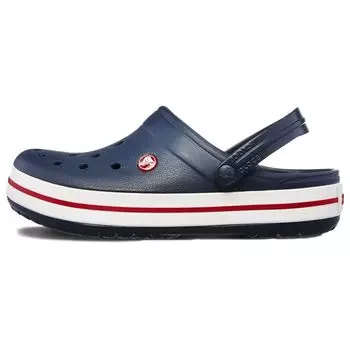 Кроссовки унисекс Crocs Crocband Clog Marine Blue Белый Красный 11016-410