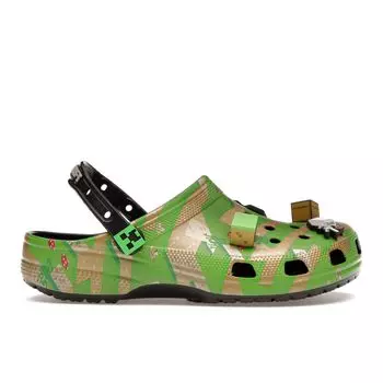 Кроссовки унисекс Crocs Minecraft x Classic Clog Grass Block Green Multi 208472-90H 41-42