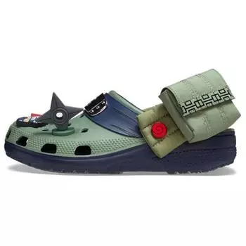 Кроссовки унисекс Crocs Naruto Shippuden x Classic Clog Kakashi Green Olive Black 209445-410 34-35