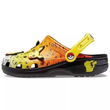 Кроссовки унисекс Crocs Pokmon x Classic Clog Pikachu Оранжевый Черный Мульти 207761-0C4 39-40