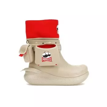 Кроссовки унисекс Crocs Pringles x Classic Crush Boot Bone Кремовые разноцветные 209691-2Y3 42-43
