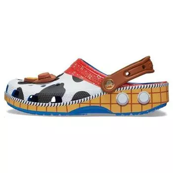Кроссовки унисекс Crocs Toy Story x Classic Clog Woody Коричнево-Синие 209446-4GX 34-35