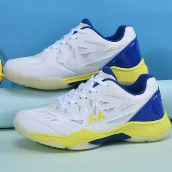 Кроссовки унисекс, дышащие, нескользящие, обувь для бадминтона, теннисная обувь, теннисная обувь, мужская обувь для настольного тенниса для гольфа 36 белый