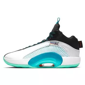 Кроссовки унисекс Guo Ailun x Air Jordan 35 GC PF Morpho White Black Laser-Blue CZ8153-100