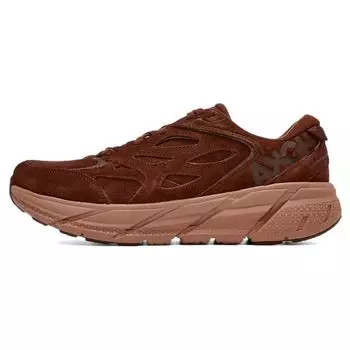 Кроссовки унисекс HOKA Clifton L Suede Cappuccino Cork красные 1122571-CCCR 44