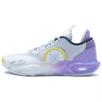 Кроссовки унисекс Li-Ning Wade All City 12 Sunday Home белые желтые фиолетовые ABAU015-14 47