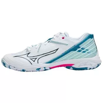 Кроссовки унисекс Mizuno Wave Claw 3 Wide White Sailor Blue Pink-Tetra 71GA244321 37
