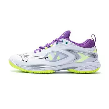 Кроссовки унисекс Mizuno Wave Claw Neo 3 Wide White Neo Lime Lavender 71GA247312 40.5