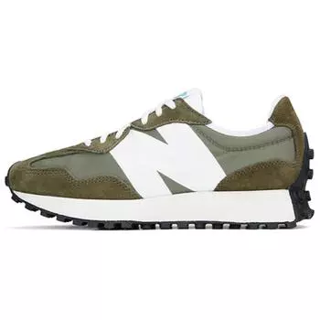 Кроссовки унисекс New Balance 327 Khaki White Зеленые U327LE 38.5