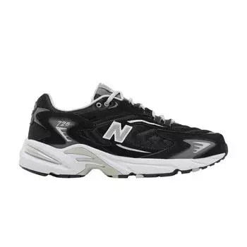 Кроссовки унисекс New Balance 725 черные металлик серебристого цвета ML725R 37