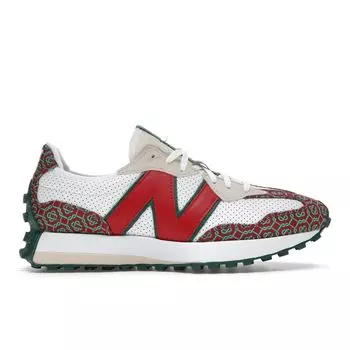 Кроссовки унисекс New Balance Casablanca x 327 Red Monogram Белый Зеленый MS327CAA 37.5