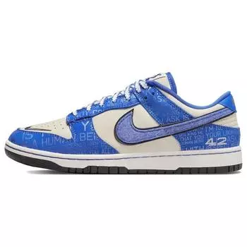 Кроссовки унисекс Nike Dunk Low Jackie Robinson Blue Racer-Blue Coconut DV2122-400 37.5