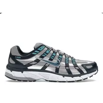 Кроссовки унисекс Nike P-6000 Armory Navy Flat Silver сине-бело-серебристые CD6404-402 41