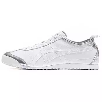 Кроссовки унисекс Onitsuka Tiger Mexico 66 белые с серебристым носком 1183A033-020