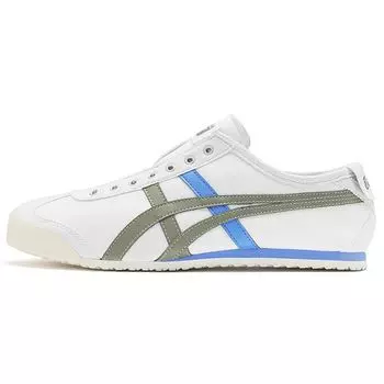 Кроссовки унисекс Onitsuka Tiger Mexico 66 без шнуровки Lichen Green белые 1183A360-107 37
