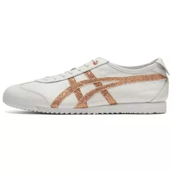 Кроссовки унисекс Onitsuka Tiger Mexico 66 SD белые розово-золотые с блестками 1183C345-101 36
