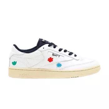 Кроссовки унисекс Reebok Birth of the Teenager x Club C 85 Wave 2 White Vector-Navy Paper-White H03646 41