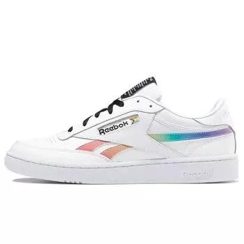 Кроссовки унисекс Reebok Club C Revenge Pride White Footwear-White Core-Black FY7514 36.5