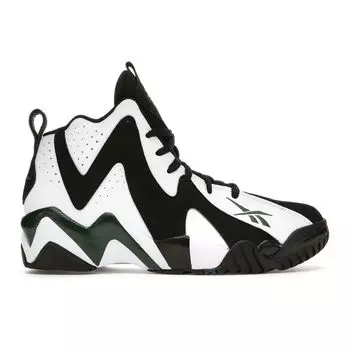 Кроссовки унисекс Reebok Kamikaze 2 Retro Sonics 2020 черно-белые практично-зеленые FY7512 42