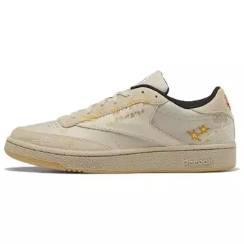 Кроссовки унисекс Reebok Looney Tunes x Club C 85 Props Tan Pebble Core - Black GY4779 35