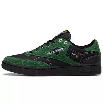 Кроссовки унисекс Reebok Pleasures x Club C 85 Pine Green Черные GW2644 36